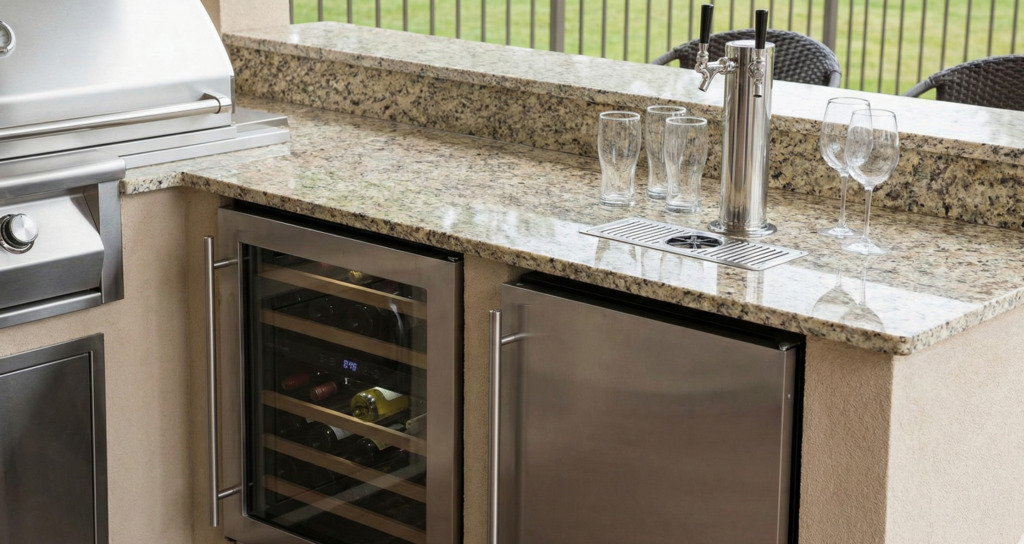 Custom Outdoor Kitchens Cape Coral: Entertainment Customized Gemini Generated Image 8fd5nd8fd5nd8fd5 4 scaled e1771827962630