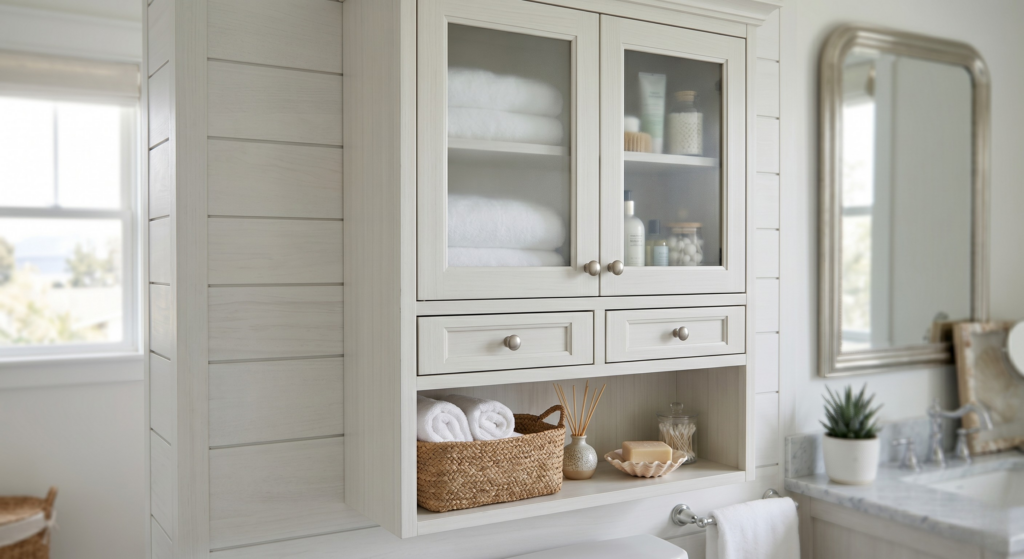 Maximizing Vertical Space: Stylish Ideas for Bathroom Wall Cabinets bathrrom wall cabinet 2