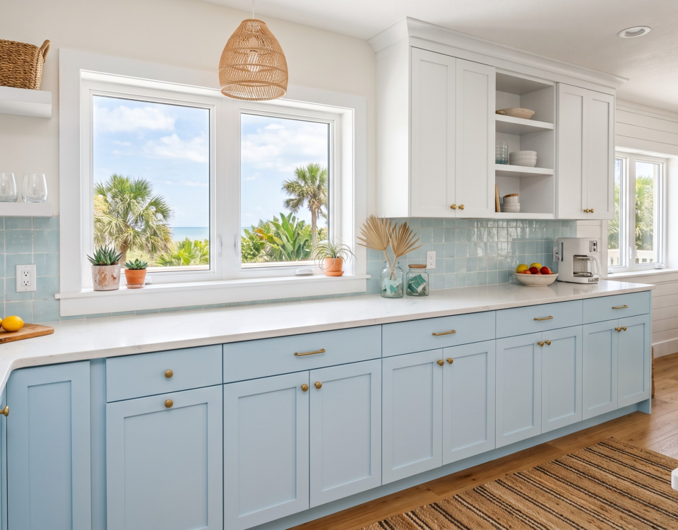 Designing with Two Tone Kitchen Cabinets: Elegance for Southwest Florida Homes A kitchen with two tone kitchen cabinets in Florida